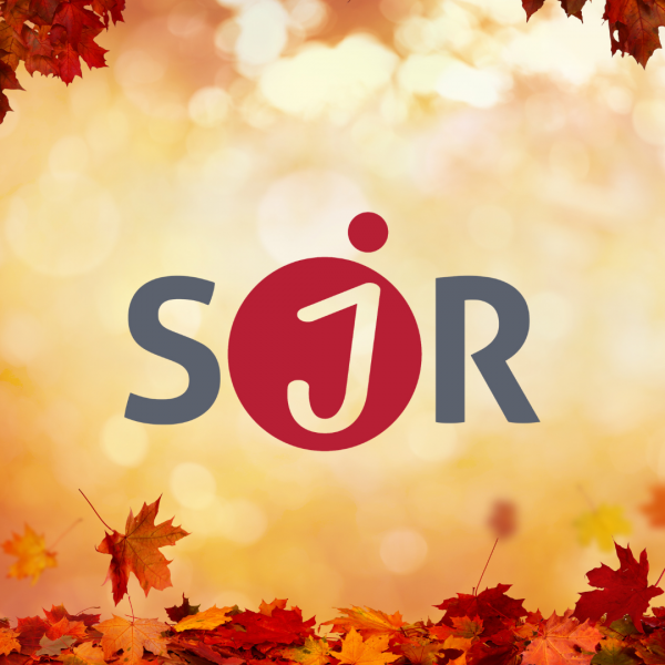 SJR Logo im herbstlichen Stil.