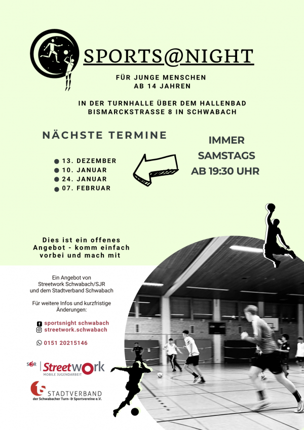 Plakat zum Angebot mit Terminen