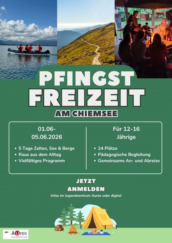 Flyer 2026 Pfingstferien für 12 bis 16 Jährige